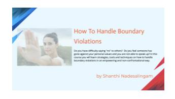 How To Handle Boundary Violations